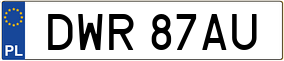 Truck License Plate